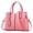 A01-Pink, variant on Women’s Large PU Leather Tote Handbag with Removable Shoulder Strap, Roomy Satchel Purse with Multiple Pockets for Work & Travel, 11.8×5.1×8.3 inches(Gray)