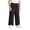 Black, variant on Kids Cotton Linen Blend Wide Leg Pants, Elastic Waist Palazzo Trousers with Pockets, Summer Casual Pants for Boys Girls 5-14 Years(Light Pink/5-6 Years)
