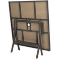 thumbnail image 6 of SAFAVIEH Outdoor Collection Samana Square Folding Table, Brown, 6 of 6