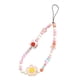 thumbnail image 2 of Pulsera de cuentas, llavero, correa para teléfono, llaveros multifuncionales y bonitos. Cadena de flores de la sonrisa, 2 of 9
