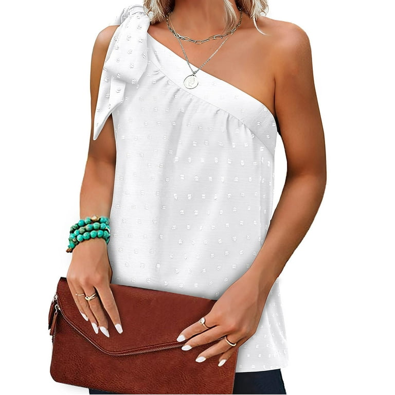 andmary ♡ Nana ribbon oneshoulder tops m34256145882_1.jpg