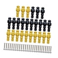 thumbnail image 4 of 26 Piezas de Jugadores de Fútbol de Mesa, Jugadores de Repuesto de Futbolín, Componentes de Mantenimiento de Entretenimiento, Accesorios para Máquinas Negro Amarillo, 4 of 8