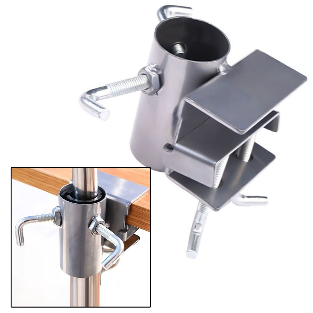 Outdoor Umbrella Clamp Bracket, Adjustable Patio Umbrella Holder for Chair