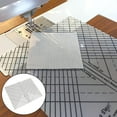 thumbnail image 6 of QccHieUs Clear Acrylic Sew Straight Ruler Shapes Patterns Measurement Template Stencil Dressmaker Tool for DIY Adults Quilting Pathcwork Knitting Craft Project, 6 of 9