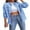 08 Sky Blue, variant on Ripped Jean Jacket for Women Distressed Washed Button Down Frayed Hem Denim Shacket with Pockets Shermie
