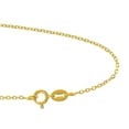 thumbnail image 6 of JewelStop 10k Solid Yellow Gold 0.5mm Cable Chain Necklace, Spring Ring - 18 inches, 6 of 6