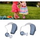 thumbnail image 1 of 2pcs Rechargeable Hearing Aid Sound Amplifier Aids with Noise Reduction Function for Adults Seniors Blue,DUBUNS, 1 of 5