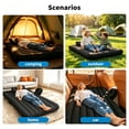 thumbnail image 3 of SOTOS Car Air Mattress for SUV Backseat Flocked Top with Pillow, Portable Inflatable Bed with Electric Pump for Road Trip Camping, 3 of 9