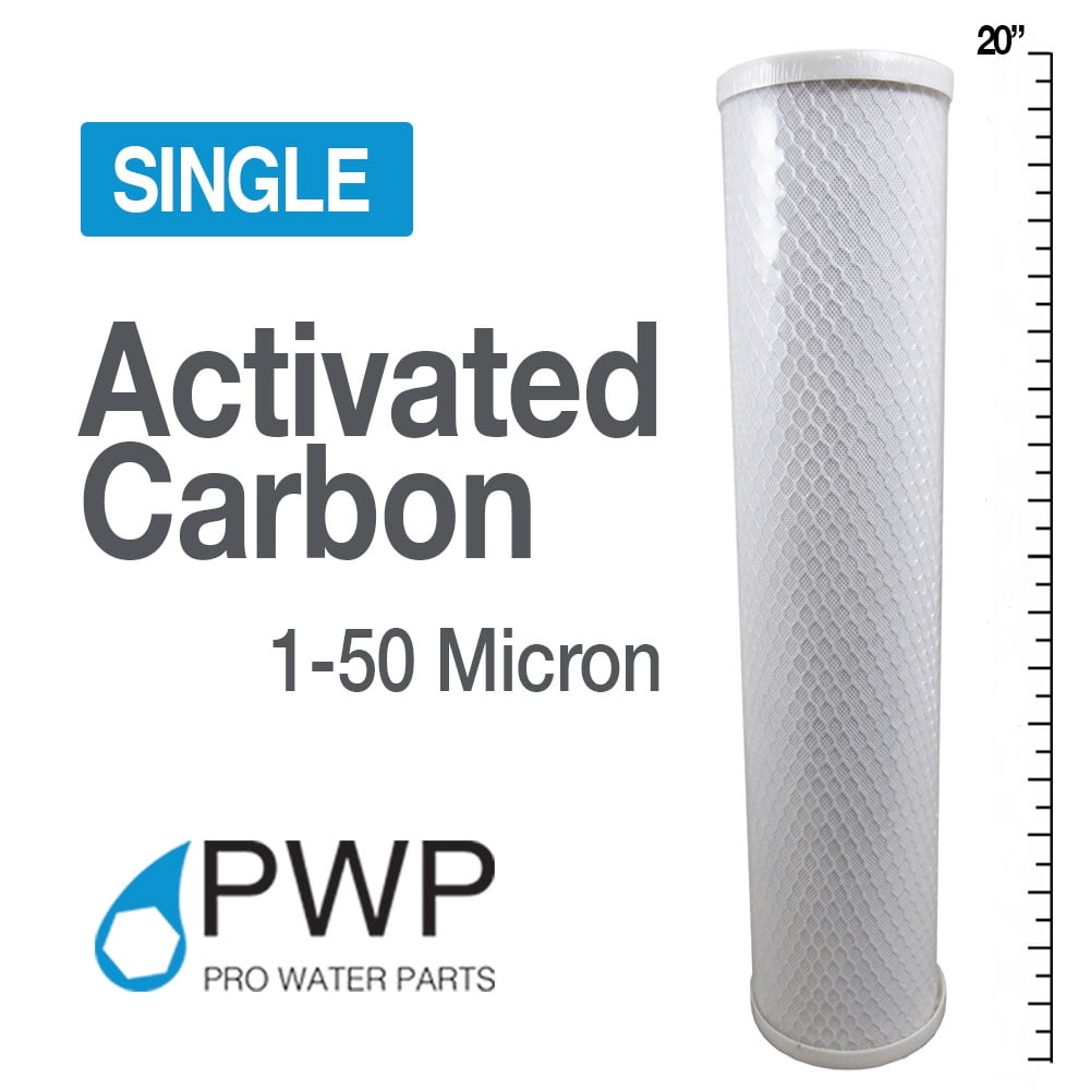 Activated Carbon Water Filter Whole House RO CTO 4.5x20" 50 Micron