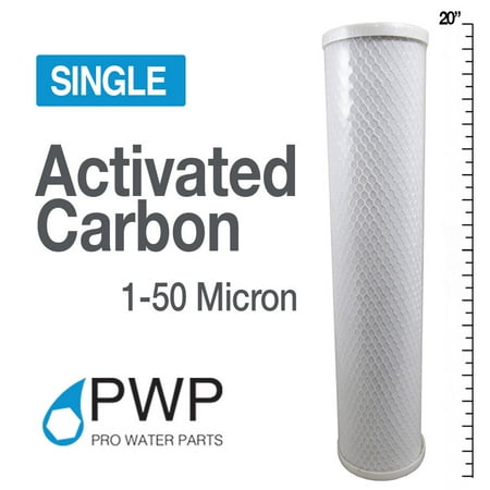 

Activated Carbon Water Filter Whole House RO CTO 4.5x20 50 Micron 1 Pack