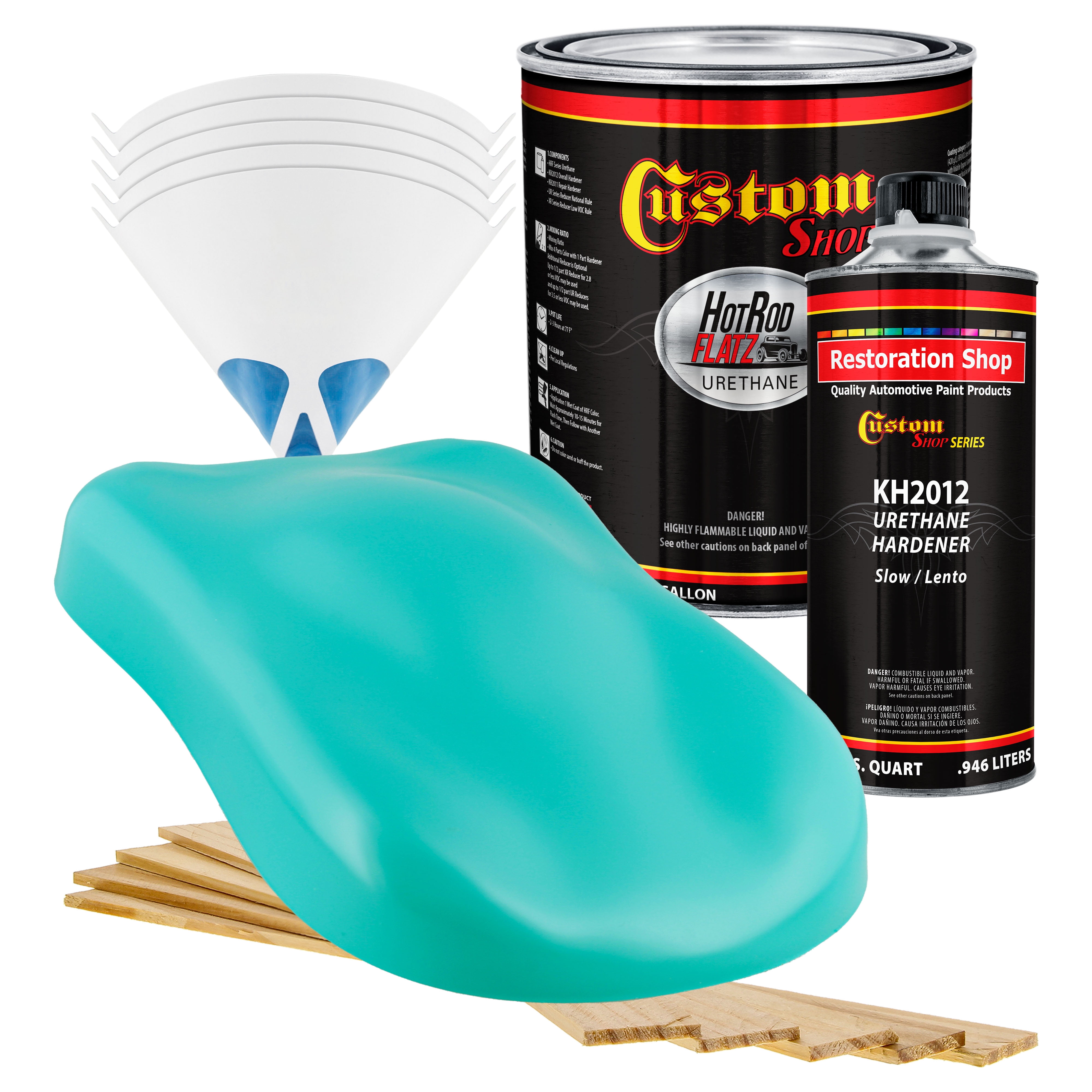 Custom Shop Tropical Turquoise Hot Rod Flatz Flat Matte Satin