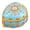 Golden sky blue, variant on Heart Shaped Jewelry Holder Soft Velvets Lining Organizer for Earrings Bracelet
