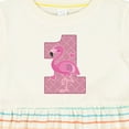 thumbnail image 4 of Inktastic First Birthday Flamingo 1 Year Old Girl Girls Baby Dress, 4 of 5