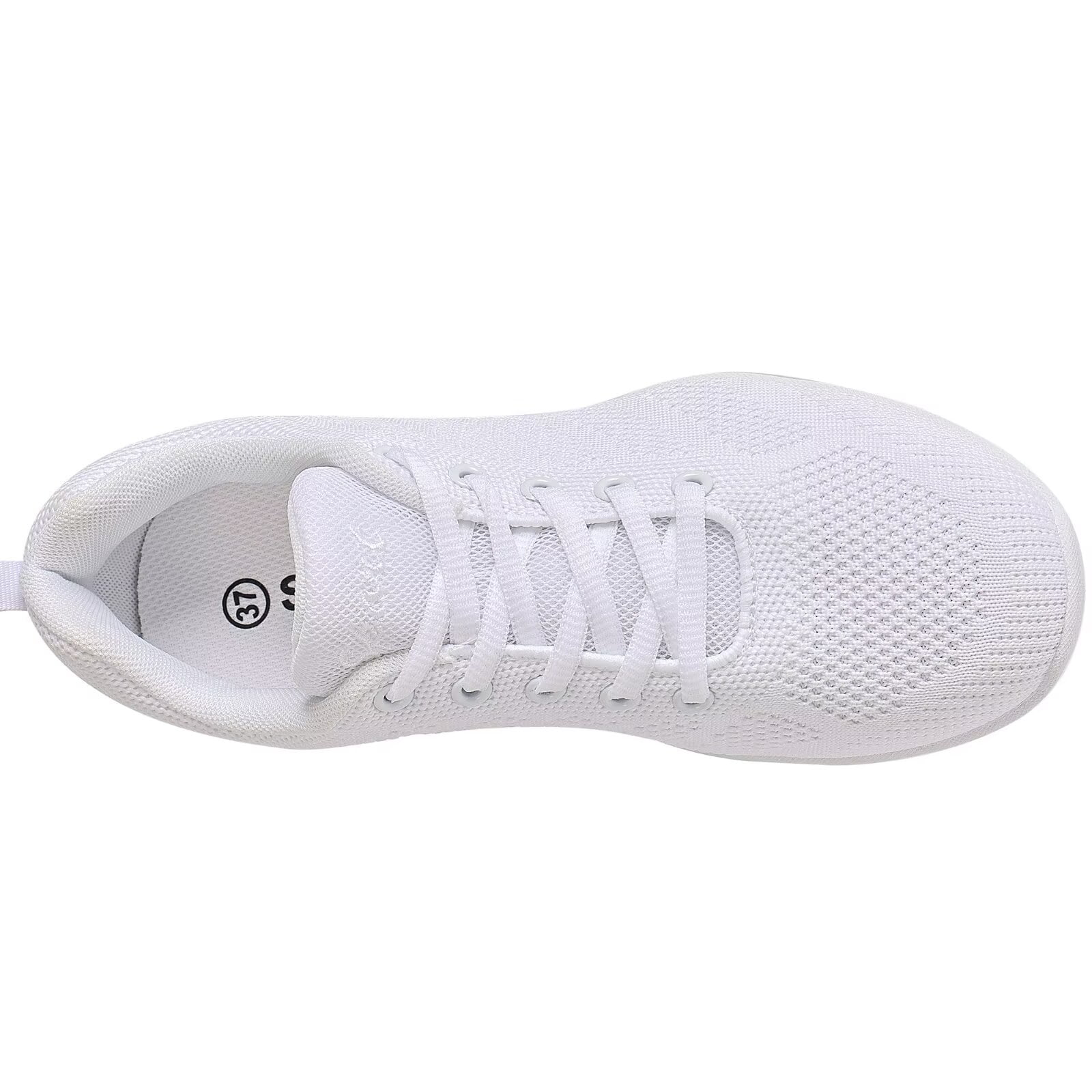 Dynadans Girls Cheer Shoes Solid White Comfortable Gym Shoes