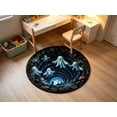 thumbnail image 5 of Visually Spooky Decorative To Maintain Living Room Mat, 3D Illusion Halloween Floor Rug, Non Slip Round Carpet For Bedroom Entryway Indoor Decor, 5 of 5
