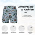 thumbnail image 5 of Lsque Mens Swim Trunks Camping Caravan Pattern - Bathing Suit Compression Liner - Beach Swim Shorts Swimwear - (S-3XL) - Stretch Quick Dry -3X-Large, 5 of 9