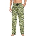thumbnail image 3 of FREEAMG Green Lizard Chameleon Pattern Men's Pajama Pants Sleepwear Lounge Pajama Bottoms, 3 of 6