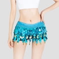 thumbnail image 2 of Fsqjgq Belly Dance Scarf Mini Skirts for Women Sweet Bellydance Wrap Performance Bling Sequins Skirt Noisy Yoga Class Skirts, 2 of 4
