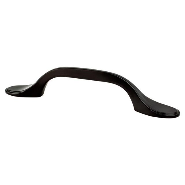 Berenson 9196-1055-P 3 in. Traditional Advantage One CC Matte Black Rounded End Pull