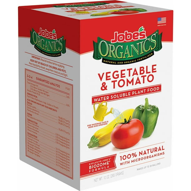 Jobes Organics 10Oz. WaterSoluble Vegetable And Tomato Fertilizer