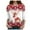 Red, variant on zaveiop Christmas Shirts for Women 3/4 Length Sleeve Tops Cartoon Reindeer Casual Crewneck Sweatshirts Ugly Xmas Sweater Blouses (Red, S)