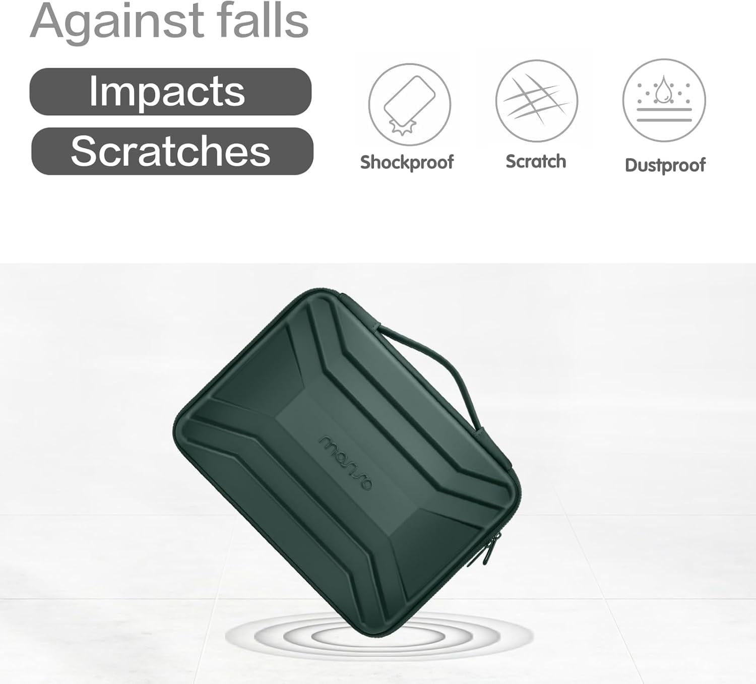 MOSISO Laptop Hard Shell Case for Men Women, 13-14 inch Waterproof Shockproof Computer Bag for Laptop with Handle