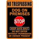 thumbnail image 1 of Señal Advertencia Placa Metal Vintage Pintura Hierro Rectangular Artística Pared 30x40cm, 1 of 9