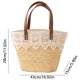 thumbnail image 4 of Bolso de mano bohemio de verano para mujer, Bolso de viaje tejido de paja a la moda, Bolso de playa sencillo para mujer, 4 of 8