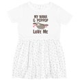 thumbnail image 3 of Inktastic Nana and Poppop Love Me Girls Toddler Dress, 3 of 5