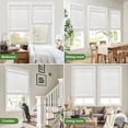 Cordless Bamboo Roman Shades Privacy Window Blinds Room Darkening Roll ...