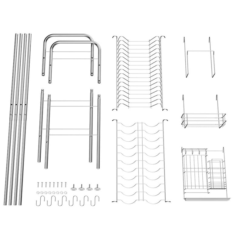 Adjustable Knob Lift 304 Stainless Steel Sink Dish Rack Single Layer o –  CargoCache