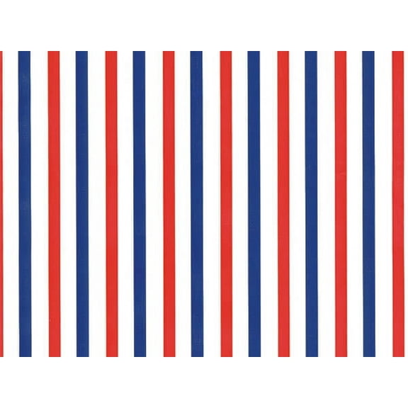 Pack of 1, Red & Blue Stripe 24" x 833' Full Ream Roll Gift Wrap for Holiday, Party, Kids' Birthday, Wedding & Special Occasion Packaging