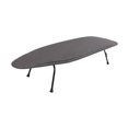 thumbnail image 3 of Lipstore Foldable Ironing Board Countertop Ironing Board Heat Cloth High Leg with Folding Grey, 3 of 8