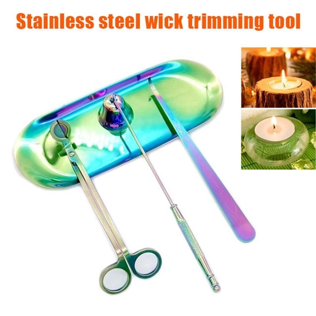 4PCS Candle Accessory Set Candle Snuffer Candle Wick Trimmer Candle Cutter Candle Wick Dipper Great for Scented Candles New.