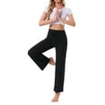 thumbnail image 2 of NOMADIC NOOK Women's 2 Pack Pajama Pants Wide-Leg Drawstring Palazzo Lounge Trouser Yoga Sleep Bottoms X-Small 2 Packs Black, 2 of 6