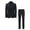 Black, variant on i·FineLong Men's 2-Piece Slim Fit Suit, Black