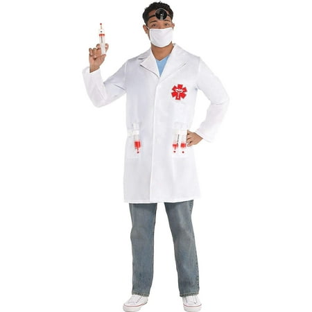 amscan Standard Adult Hot Shot Doctor Costume, Multicolor