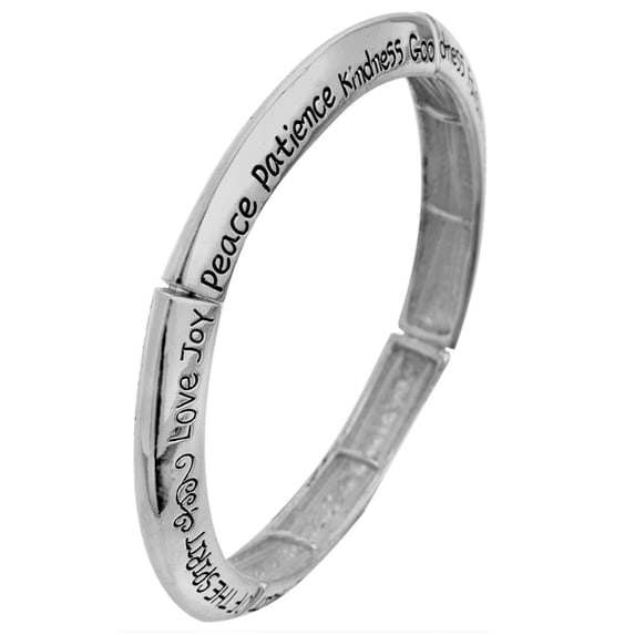 Love… Joy… Peace… Patience Virtue Stretch Bracelet
