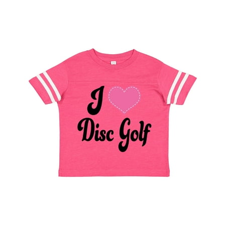 

Inktastic I Love Disc Golf Gift Toddler Boy or Toddler Girl T-Shirt