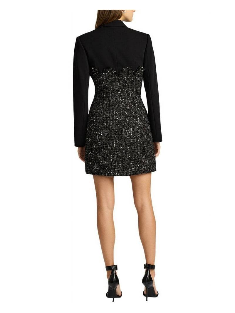 white christmas dresses Bebe Brown Tweed Corset Dress (S)