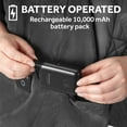 thumbnail image 4 of Sunbeam On-the-Go Cordless Heated Throw Blanket with Hood Gray Nylon/Microplush 50x66, 4 of 11