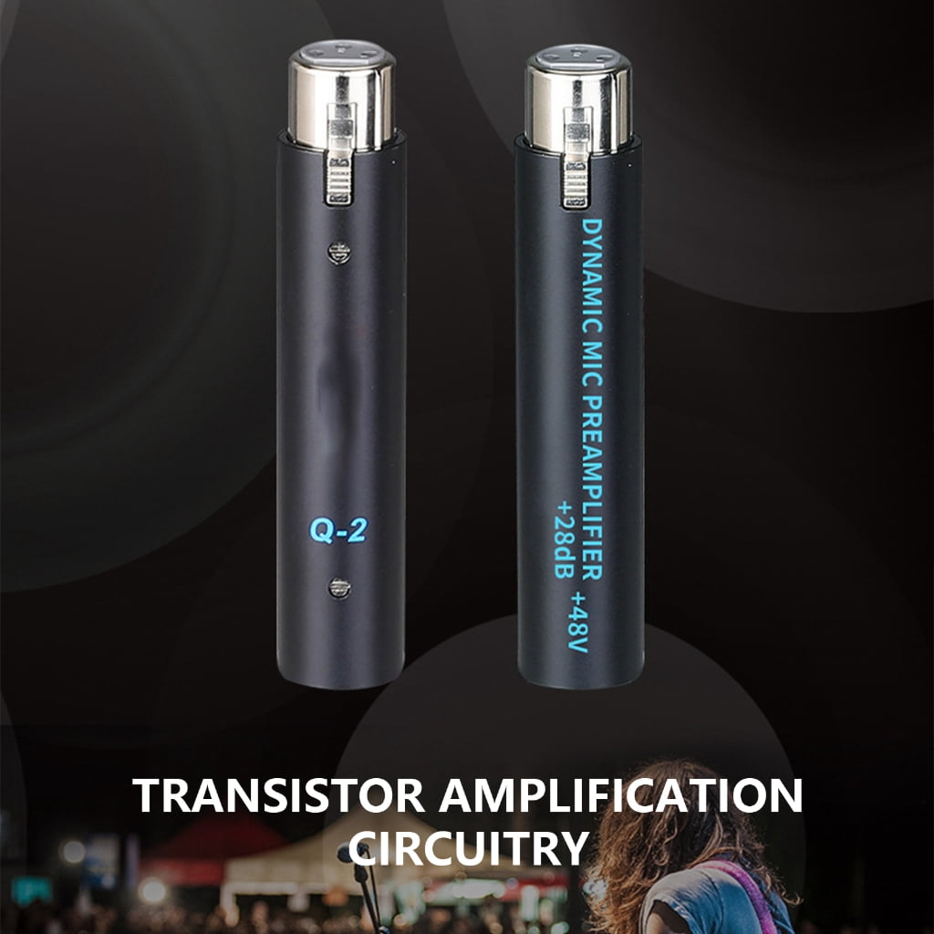 HiFi Microphones Preamp, 28dB Gains, Clear Sound Enhancements for Dynamic Mics