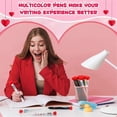 thumbnail image 4 of Valentine'S Day Heart Shape Pens Bulk, Retractable Ballpoint Pens for Valentine'S Day Adults Women N, 4 of 5