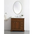 thumbnail image 6 of Elegant Decor Americana 36" Wood Single Bathroom Vanity in Brown Teak, 6 of 7