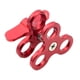 thumbnail image 1 of Matsuzay Abrazadera de aleación de aluminio con bola de 3 agujeros, brazo de luz de buceo, cabezal de bola, adaptador de montaje con Clip de Triple Accesorios de cámara y óptica Rojo, 1 of 8
