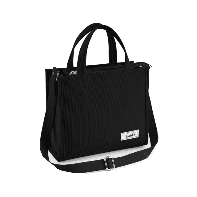 Bolso Mujer De Pana Casual Lab.G Negro