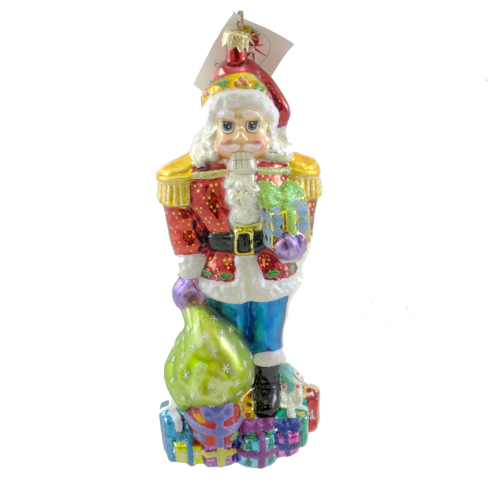 Christopher Radko ST CRACKER CLAUS Glass Ornament Nutcracker Limited
