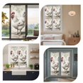 thumbnail image 7 of White Chicken Rustic Window Privacy Film, Vintage Floral Oil Painting Static Cling UV Sun Blocking Heat Control Window Tint Day and Night, Non-Adhesive One Way Windows Privacy Cover 17.7''x78.7'', 7 of 7