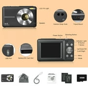 Digital Camera,FHD 1080P,Digital Point and Shoot,44MP for Vlogging with 16X Zoom,Small for Children Teens Students Seniors