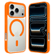 thumbnail image 1 of Funda Transparente para iPhone 17 Pro Max con Color NARANJA Compatible con MagSafe para iPhone 17 Pro Max, Protección Antigolpes Ultrafina, TPU + Silicona Resistente, 1 of 6